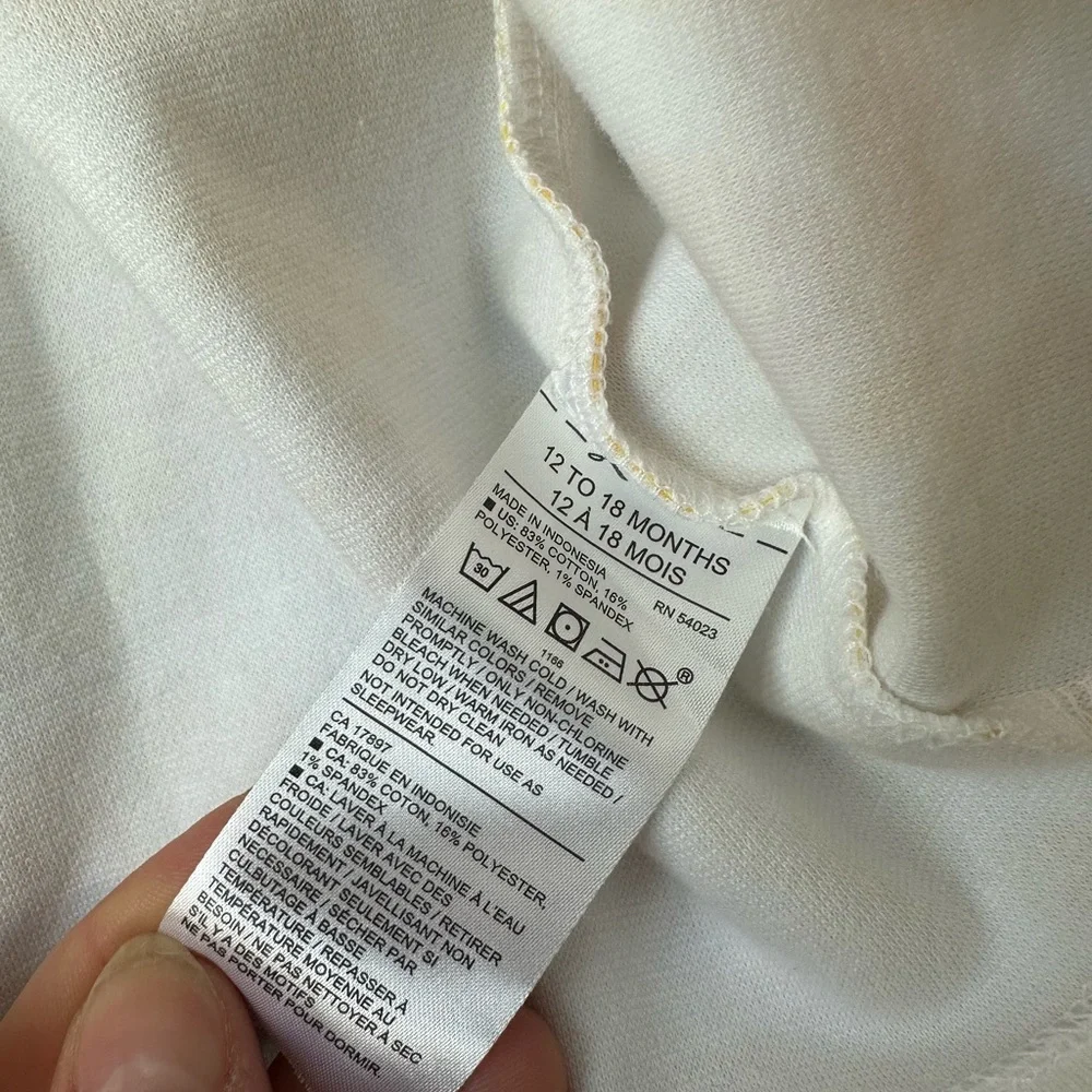 Janie and Jack Girls Floral Puff Sleeve Ponte Dress Yellow NWOT (12-18 Mo)
